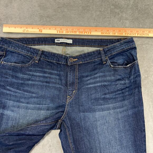 Levi's Women's Style 590‎ Bootcut Jeans Dark Wash Size 22W 36x32 - Picture 7 of 11
